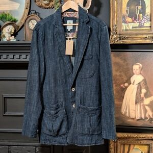 The Territory Ahead Men’s Linen Cotton Blazer | Medium | New With Tags